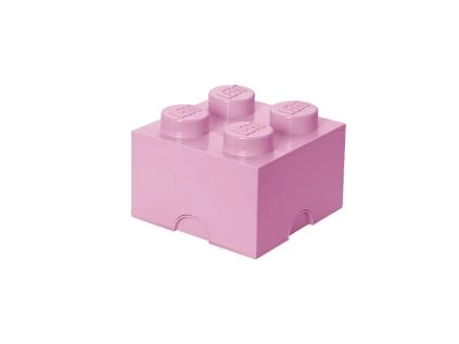 LEGO úložný box 4 - světle růžová