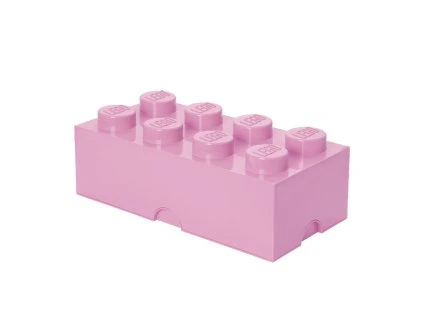 LEGO úložný box 8 - světle růžová