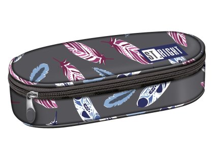 penál oválný, St.RIGHT - Indian Feathers