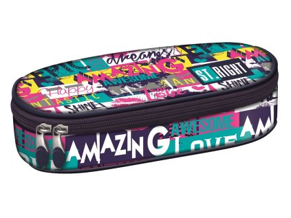 penál oválný PC-01, St.RIGHT - SLOGAN