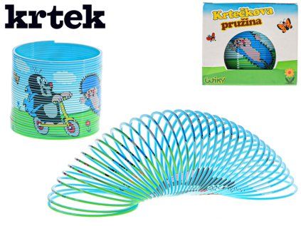 Spirála/pružina Krtek plast průměr 7,5cm v krabičce