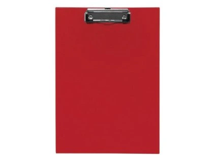Jednodeska A4 PP s klipem červená
