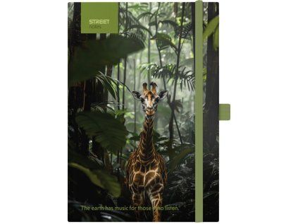 Blok ANIMALS Giraffe A6 linka s gumou