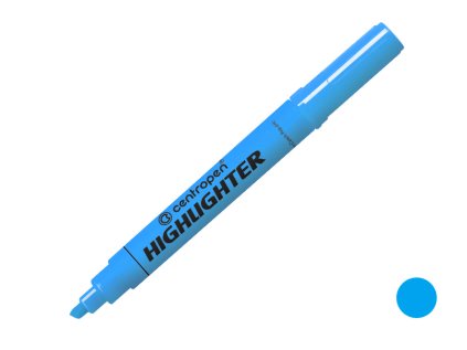 Zvýrazňovač Centropen 8552 modrý