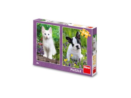 BULDOČEK A KOTĚ 2x48 Puzzle