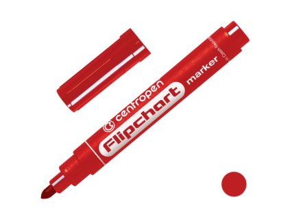 Popisovač Centropen 8560 Flipchart, červený