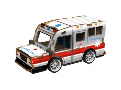 3D puzzle dřevěné - Sanitka 13 cm