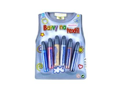 Barvy na textil metalické