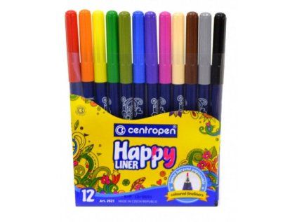 Popisovač Centropen 2521 Happy Liner 12 ks