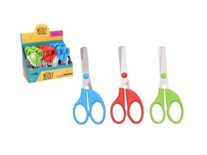 Nůžky barevné pro leváky 13 cm, 3 druhy