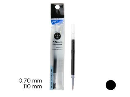 Náplň do gelového pera černá 0,5mm