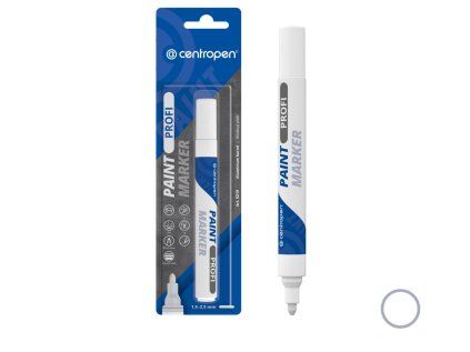 Popisovač CENTROPEN 9210 LACKMARKER bílý