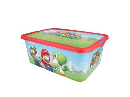 Box úložný plastový 13l Super Mario