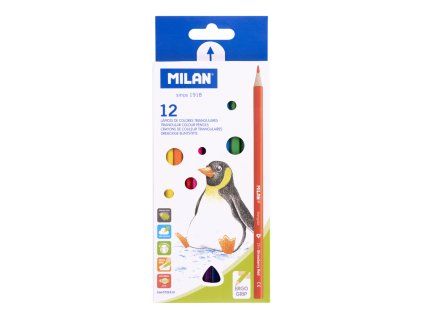 pastelky milan trojhranne 12 ks