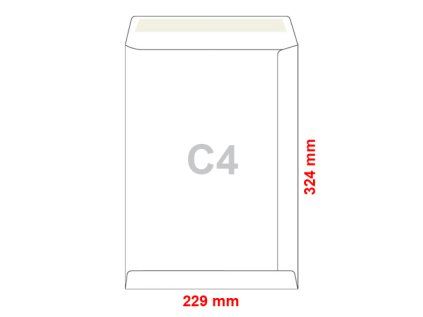 obalky c4 229x324 mm samolepici 10 ks