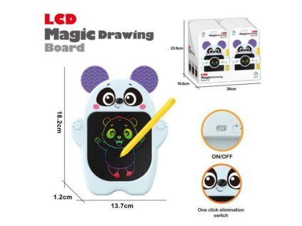 Kreslící LCD tabulka panda 18,2x13,7 cm