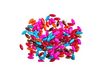 dekoracni koralky ovalne mix barev 25 g
