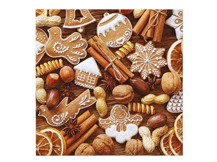 ubrousky paw l 33x33cm rustic gingerbread