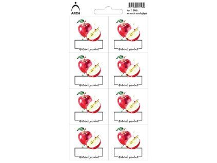 jablka natural product 8 vodeodolnych etiket