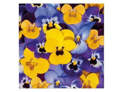 ubrousky tat 33x33cm looking pansies