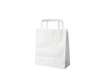 papirove tasky 18 8x22 cm bile 50 ks