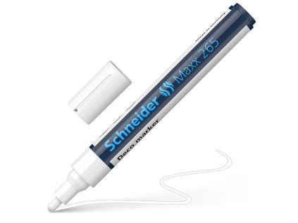 schneider maxx 265 neonovy kridovy popisovac bily