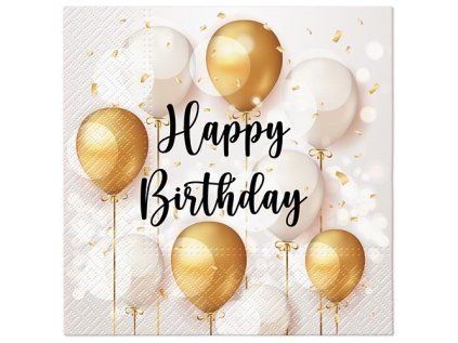 ubrousky paw l 33x33cm gold celebration