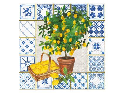 ubrousky paw l 33x33cm citrus tree