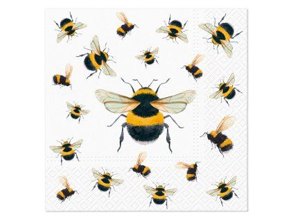 ubrousky paw l 33x33cm dancing bees