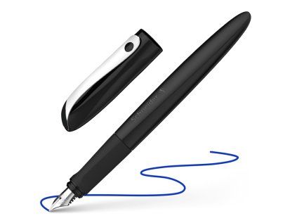 plnici pero schneider wavy black modra napln