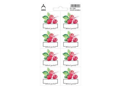 maliny natural product 8 vodeodolnych etiket