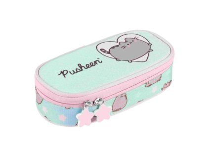 Penál oválný St.Right Pusheen Mint
