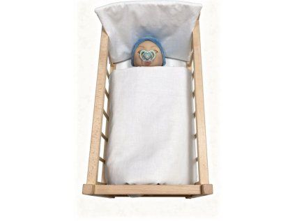 SD 41901 perinky do postylky pro panenky bila