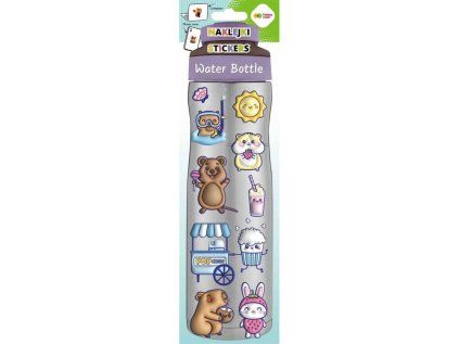 Samolepky WATER BOTTLE 83 x 286 mm - Kapybara Yummy