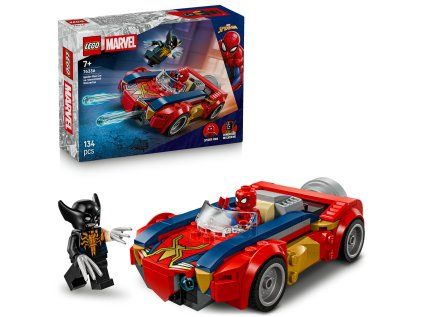 Spider-Man a auto vs. venomizovaný Wolverine