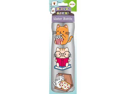 Samolepky WATER BOTTLE 83 x 286 mm - Kočky