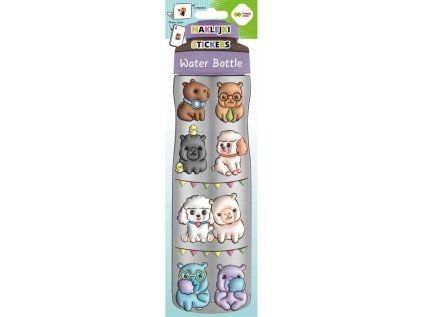 Samolepky WATER BOTTLE 83 x 286 mm - Kapybara Fun