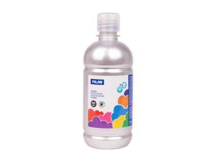 barva temperova 500ml stribrna