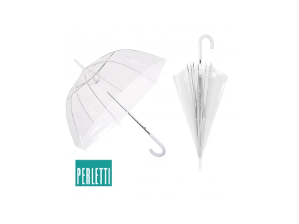 damsky priehladny dazdnik perletti basic transparent 12063