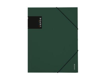 sloha s gumou a4 pp verde zelena
