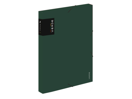 krabice pp s gumou a4 verde zelena