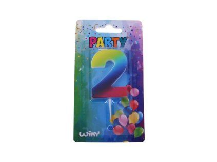 Párty SVÍČKA číslo 2 - Duha