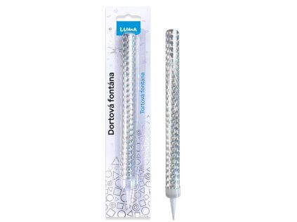 Fontána 18cm stříbrná LUMA