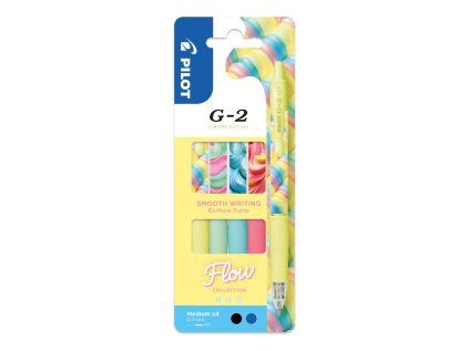 roller gelovy pilot g 2 flow 0 7 mm sada 4 ks modra cerna napln