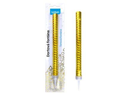 Fontána 18cm zlatá LUMA