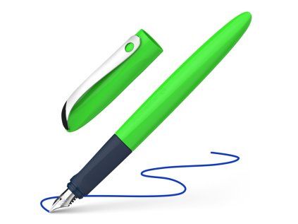 plnici pero schneider wavy green modra napln