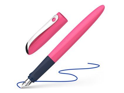 plnici pero schneider wavy pink modra napln