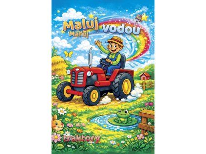 omalovanka a4 maluj vodou traktory
