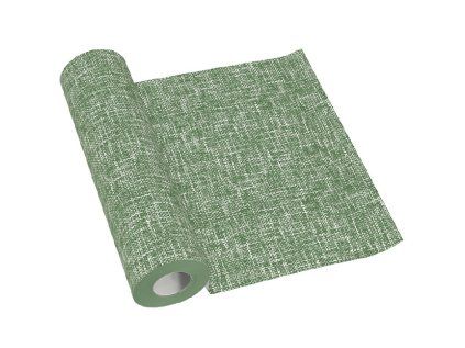 stredovy pas airlaid 40cm x 24m linen structure green