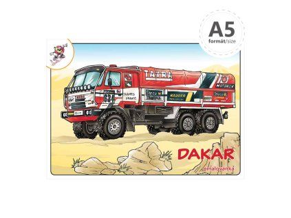 omalovanka a5 dakar